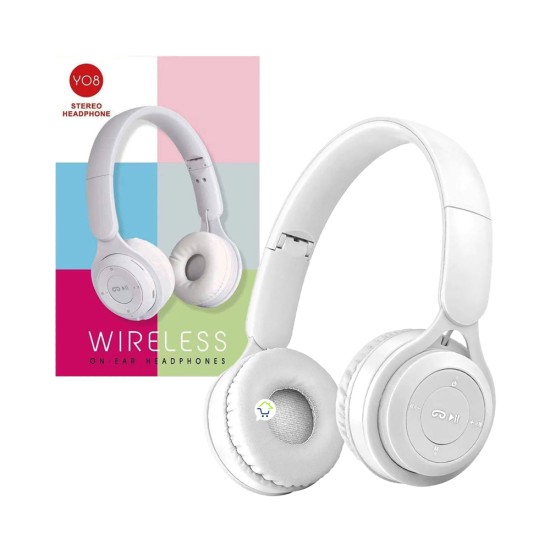 Wireless Headphones Y08 White